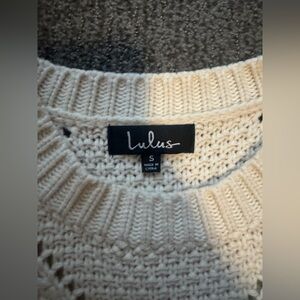 Lulu's Cream Knit Women's Sweater